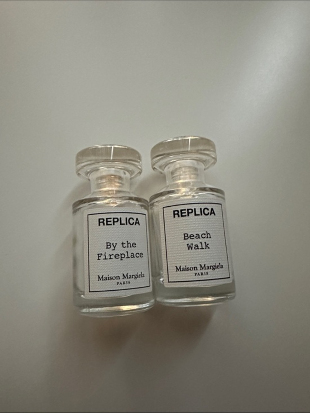 Maison Margiela Replica Empty Mini Bottles By the Fireplace & Beach Walk 7 ML